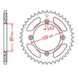 JT SPROCKETS SPROCKET REAR 420 38T (JTR1214.38) - DRIVEN Canada's Powersports 824225313277JTR1214.38