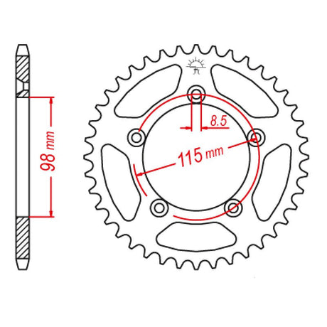 JT SPROCKETS SPROCKET REAR 420 48T (JTR894.48) - DRIVEN Canada's Powersports 824225312553JTR894.48