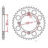 JT SPROCKETS SPROCKET REAR 428 49T (JTR1204.49) - DRIVEN Canada's Powersports 824225312720JTR1204.49