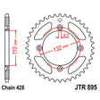 JT SPROCKETS SPROCKET REAR 428 49T (JTR895.49) - DRIVEN Canada's Powersports 824225310849JTR895.49