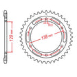 JT SPROCKETS SPROCKET REAR 520 38T (JTR1220.38) - DRIVEN Canada's Powersports 824225312478JTR1220.38