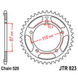 JT SPROCKETS SPROCKET REAR 520 39T (JTR823.39) - DRIVEN Canada's Powersports 824225307740JTR823.39