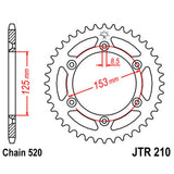 JT SPROCKETS SPROCKET REAR 520 40T (JTR210.40) - DRIVEN Canada's Powersports 824225302011JTR210.40