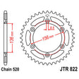 JT SPROCKETS SPROCKET REAR 520 43T - DRIVEN Canada's Powersports 824225307641JTR822.43