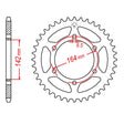 JT SPROCKETS SPROCKET REAR 520 46T (JTR1068.46) - DRIVEN Canada's Powersports 824225311198JTR1068.46