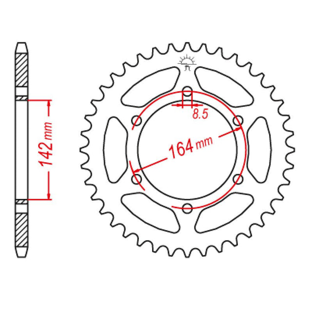 JT SPROCKETS SPROCKET REAR 520 46T (JTR1068.46) - DRIVEN Canada's Powersports 824225311198JTR1068.46