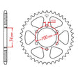 JT SPROCKETS SPROCKET REAR 520 46T (JTR1073.46) - DRIVEN Canada's Powersports 824225310610JTR1073.46