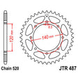 JT SPROCKETS SPROCKET REAR 520 46T (JTR487.46) - DRIVEN Canada's Powersports 824225305142JTR487.46