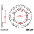 JT SPROCKETS SPROCKET REAR 520 46T (JTR706.46) - DRIVEN Canada's Powersports 824225311648JTR706.46
