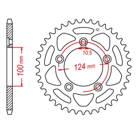 JT SPROCKETS SPROCKET REAR 520 48T (JTR746.48) - DRIVEN Canada's Powersports 824225313512JTR746.48