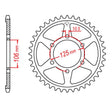 JT SPROCKETS SPROCKET REAR 525 50T (JTR2014.50) - DRIVEN Canada's Powersports 824225312454JTR2014.50
