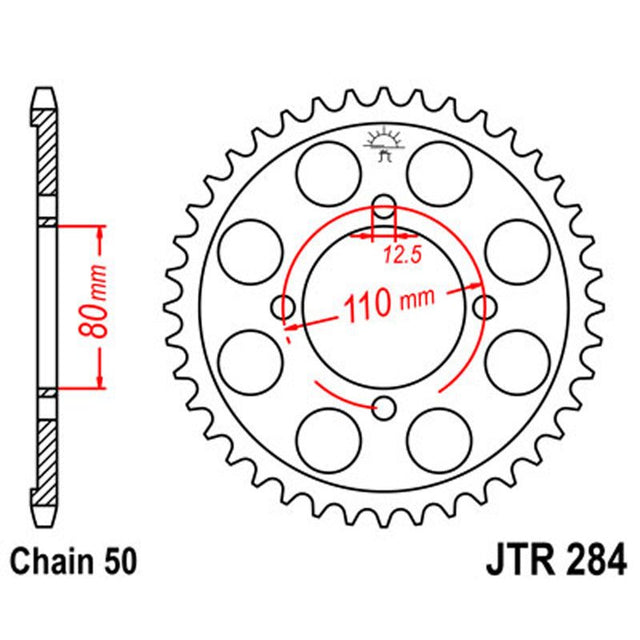 JT SPROCKETS SPROCKET REAR 530 38T (JTR284.38) - DRIVEN Canada's Powersports 824225303872JTR284.38