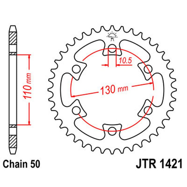 JT SPROCKETS SPROCKET REAR 530 40T (JTR1421.40) - DRIVEN Canada's Powersports 824225310740JTR1421.40
