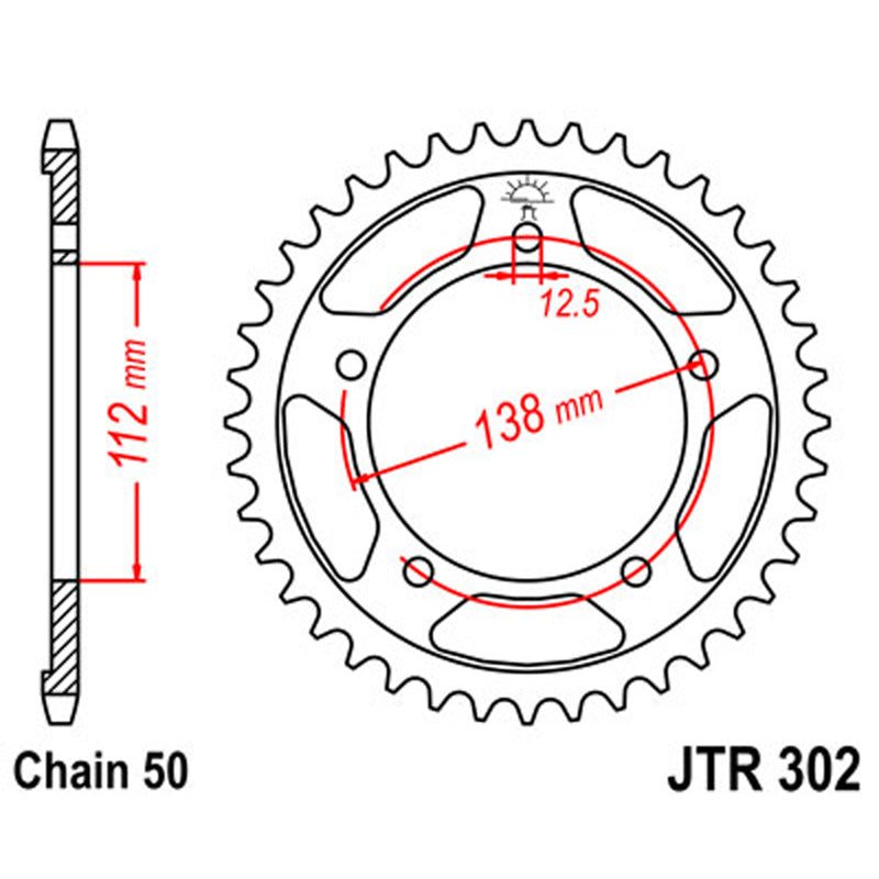 JT SPROCKETS SPROCKET REAR 530 41T (JTR302.41) - DRIVEN Canada's Powersports 824225304015JTR302.41