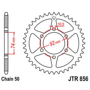 JT SPROCKETS SPROCKET REAR 530 45T (JTR856.45) - DRIVEN Canada's Powersports 824225309287JTR856.45