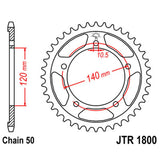 JT SPROCKETS SPROCKET REAR 530 45T (JTR1800.45) - DRIVEN Canada's Powersports 824225311051JTR1800.45