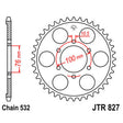 JT SPROCKETS SPROCKET REAR 532 43T (JTR827.43) - DRIVEN Canada's Powersports 824225307825JTR827.43