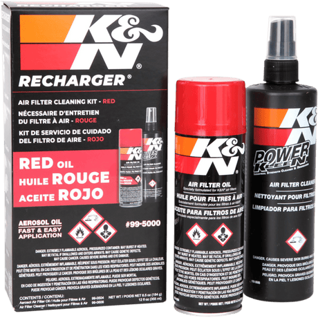 K & N RECHARGER FILTER CARE SERVICE KIT (AEROSOL) (99 - 5000) - DRIVEN Canada's Powersports 02484400022499 - 5000