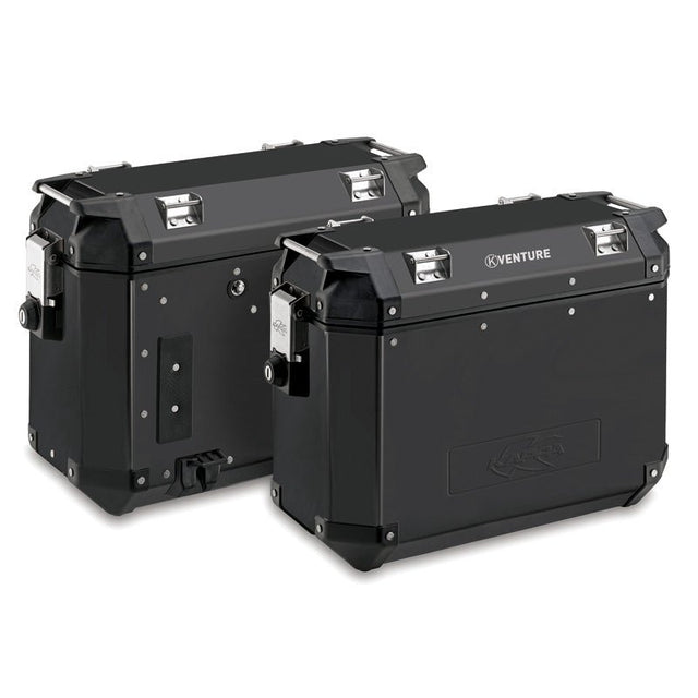 KAPPA KVE37B K - VENTURE BLACK ALUMINIUM 37L/2PCS - DRIVEN Canada's Powersports 8029871130304KVE37BPACK2
