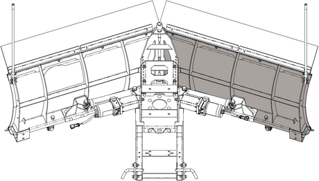 KFI PLOW BLADE V - PLOW PASSENGER SIDE WING KT (106180 - PS) - DRIVEN Canada's Powersports 691835798134106180 - PS