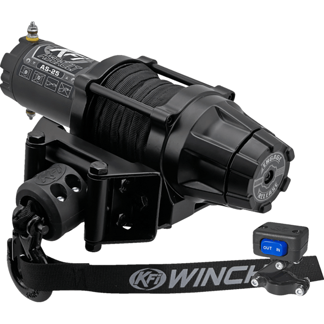 KFI ASSAULT WINCH 2500 LB SYNTHETIC CABLE (AS - 25) - DRIVEN Canada's Powersports AS - 25