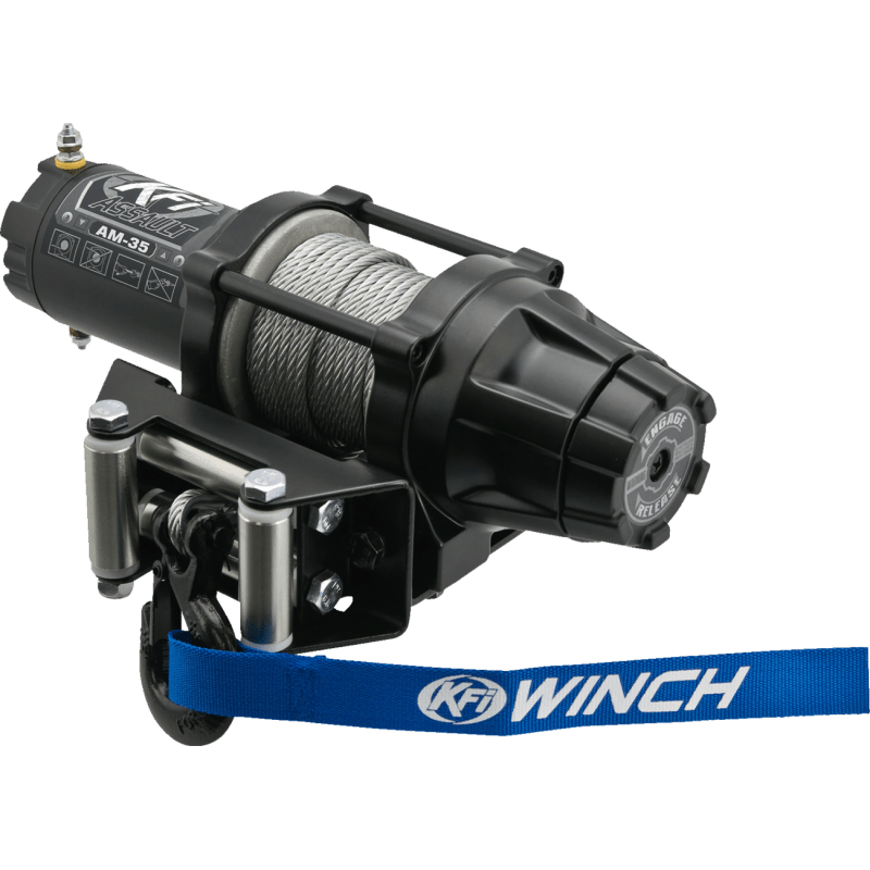 KFI ASSAULT WINCH 3500 LB METAL CABLE (AM - 35) - DRIVEN Canada's Powersports AM - 35