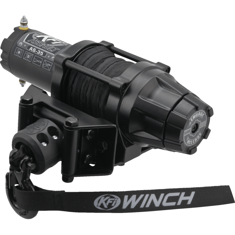 KFI ASSAULT WINCH 3500 LB SYNTHETIC CABLE (AS - 35) - DRIVEN Canada's Powersports AS - 35
