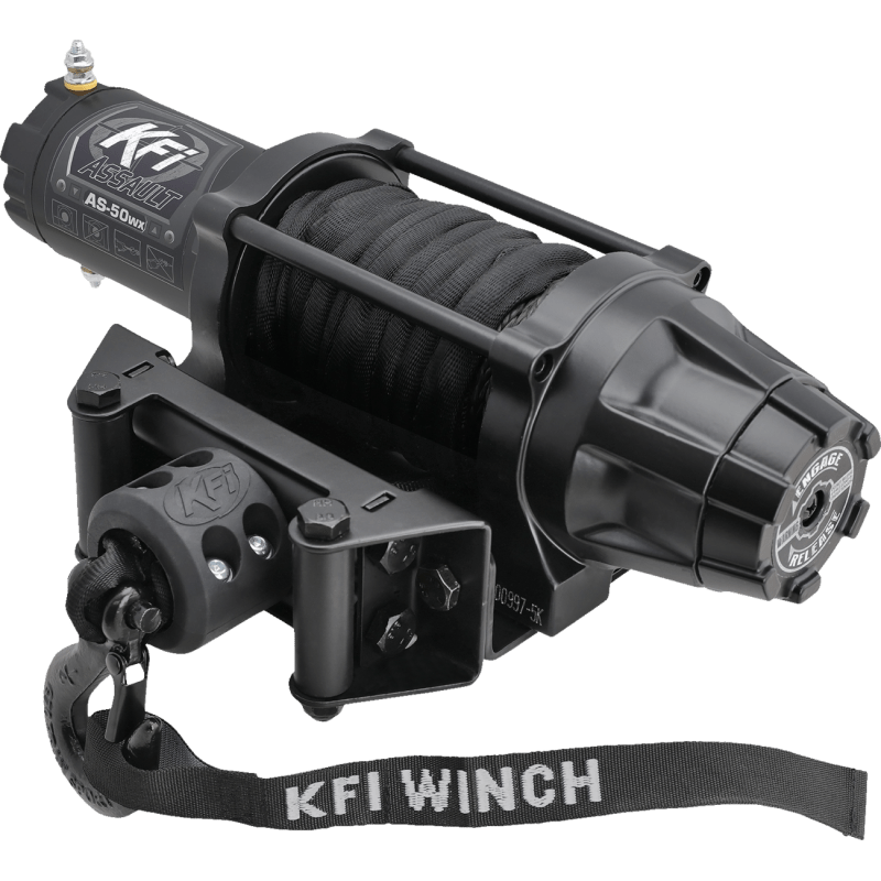 KFI ASSAULT WINCH 5000 LB SYNTHETIC CABLE WIDE (AS - 50WX) - DRIVEN Canada's Powersports AS - 50WX