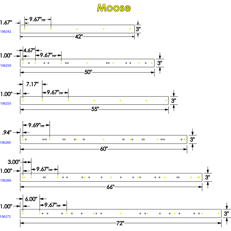KFI PLOW WEAR BAR 42" (106242) - DRIVEN Canada's Powersports 106242