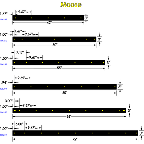 KFI PLOW WEAR BAR 48" (106248) - DRIVEN Canada's Powersports 106248