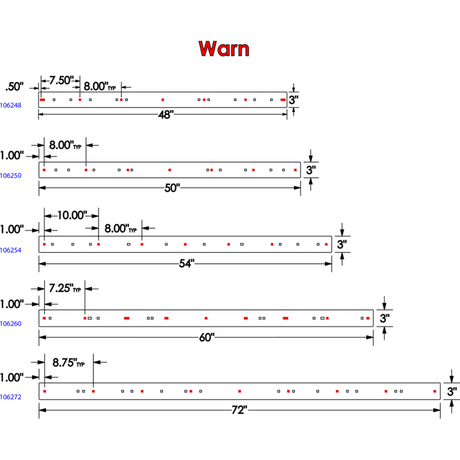 KFI PLOW WEAR BAR 48" (106248) - DRIVEN Canada's Powersports 106248
