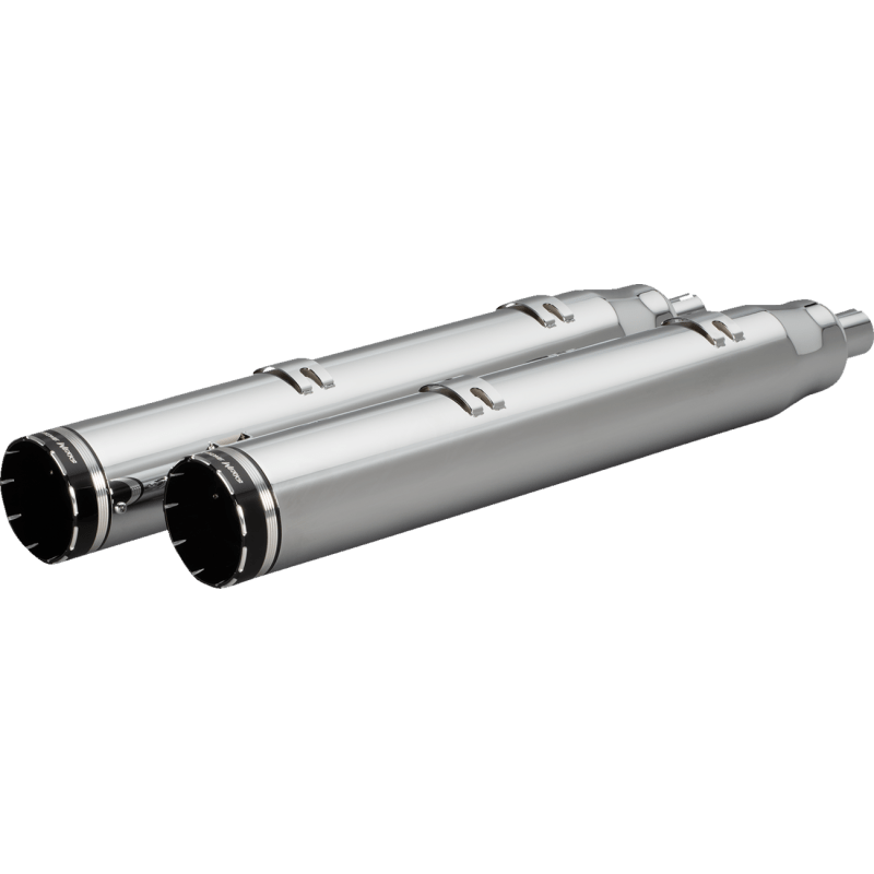 KHROME WERKS 4 - 1/2" WAR HAMMER MUFFLERS CHROME (202220) - DRIVEN Canada's Powersports 202220