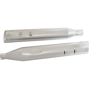 KHROME WERKS 4.5 CHROME SLIP - ON MUFFLERS, CHROME EDGE TIPS, M8 (202665) - DRIVEN Canada's Powersports 202665