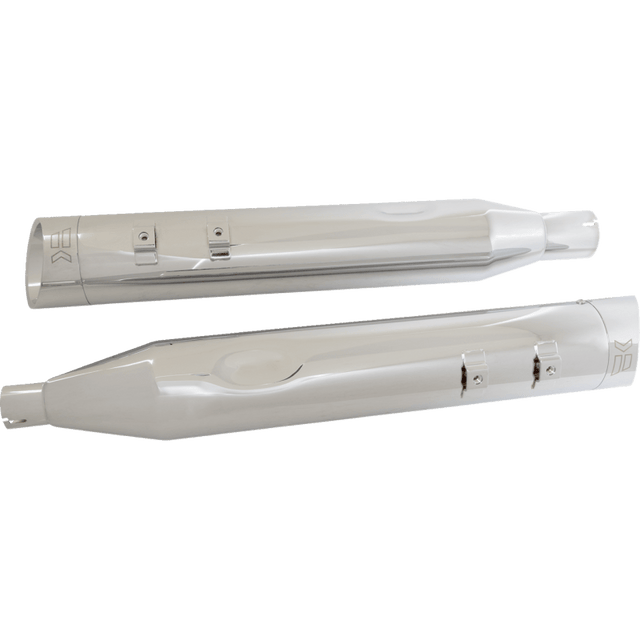 KHROME WERKS 4.5 CHROME SLIP - ON MUFFLERS, CHROME EDGE TIPS, M8 (202665) - DRIVEN Canada's Powersports 202665