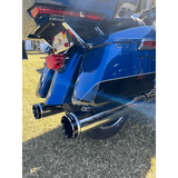 KHROME WERKS 4.5" HP - PLUS CHROME TRACER BILLET TIP MUFFLERS 2017+ TOURING (202735) - DRIVEN Canada's Powersports 202735
