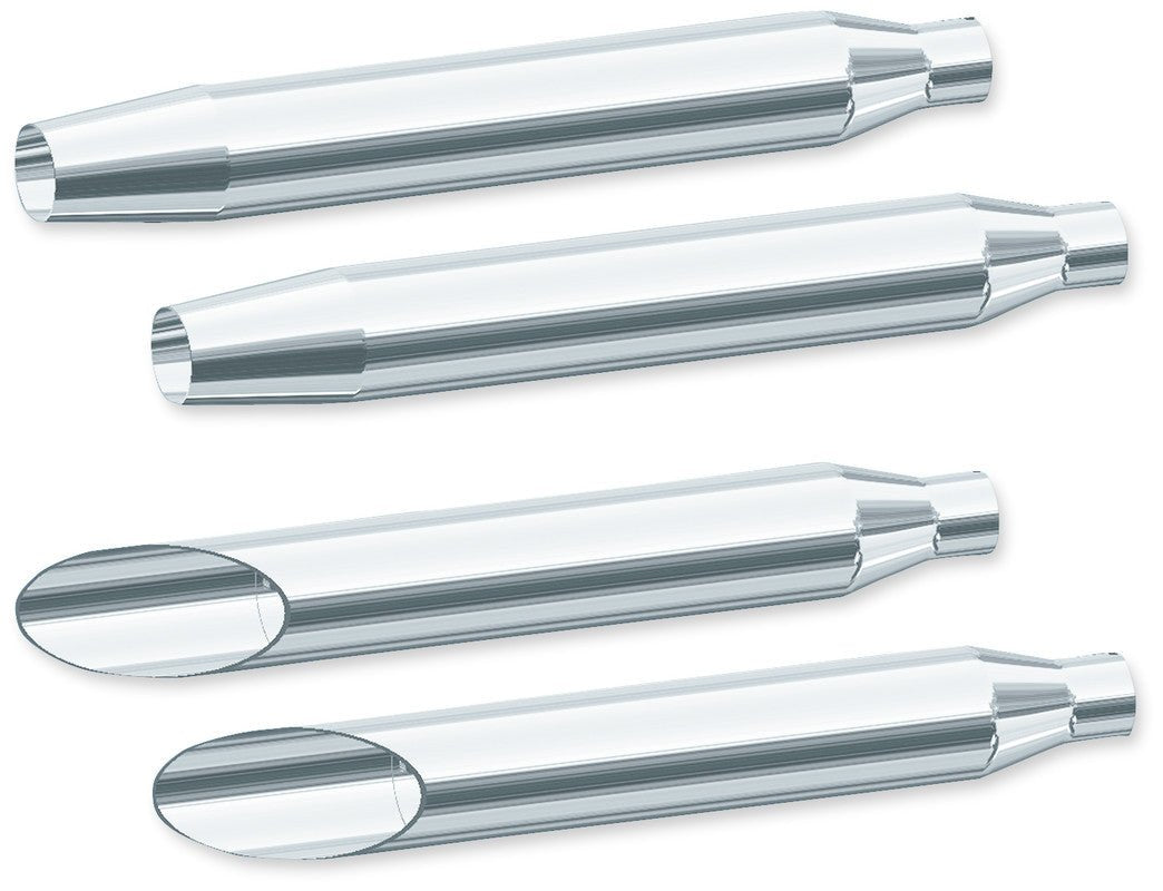 KHROME WERKS 95 - 05 FXD SL/CUT 3" SLIPON MUFFLERS (202310A) - DRIVEN Canada's Powersports 202310A