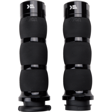 KHROME WERKS ETC GRIPS KLASSIC, AIR CUSHION, BLACK, PKG (500190) - DRIVEN Canada's Powersports 500190