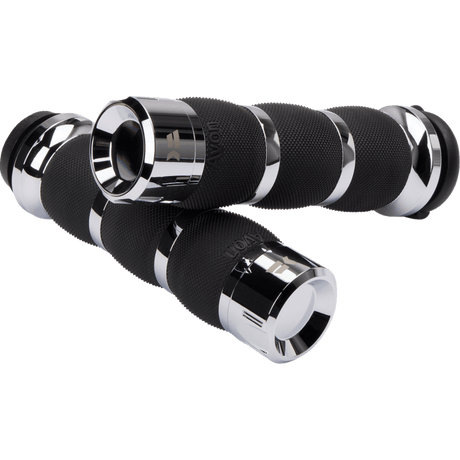 KHROME WERKS ETC GRIPS KLASSIC, AIR CUSHION, CHR, PKG (500195) - DRIVEN Canada's Powersports 500195