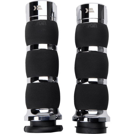 KHROME WERKS ETC GRIPS KLASSIC, AIR CUSHION, CHR, PKG (500195) - DRIVEN Canada's Powersports 500195