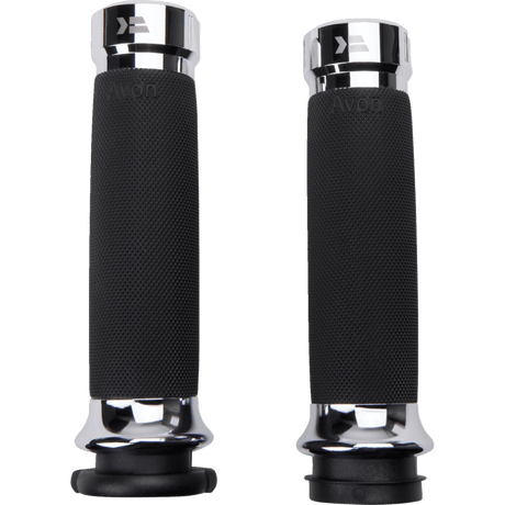 KHROME WERKS ETC GRIPS, KLASSIC, CUSTOM COUTOUR, CHR, PKG (500185) - DRIVEN Canada's Powersports 500185