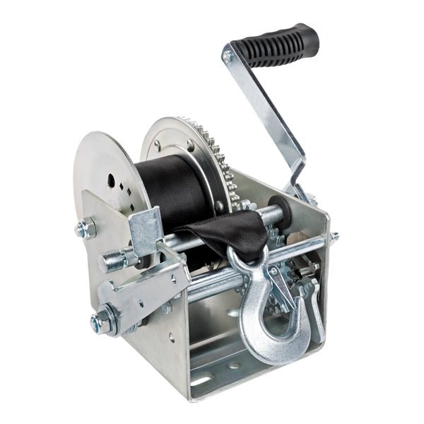 KIMPEX 2500 LBS HEAVY DUTY TWO SPEED HAND WINCH WITH STRAP (W2500W - S2524) - DRIVEN Canada's Powersports 779421690960W2500W - S2524