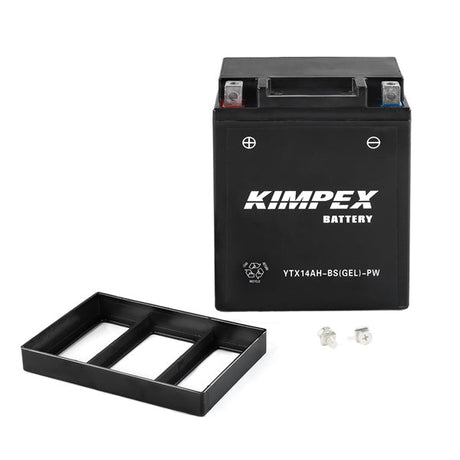 KIMPEX BATTERY MAINTENANCE FREE AGM HIGH PERFORMANCE (HTX14AH - BS(GEL)PW) - DRIVEN Canada's Powersports 779422610806HTX14AH - BS(GEL) - PW