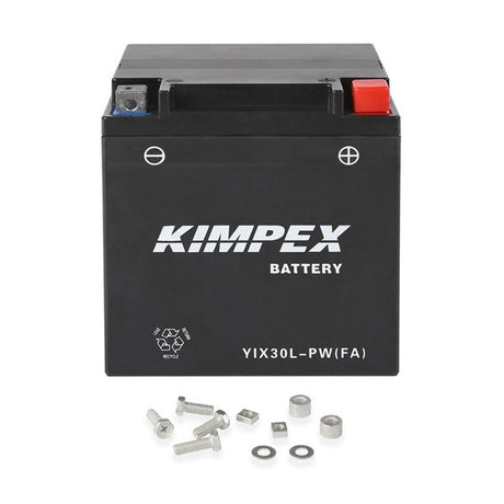 KIMPEX BATTERY MAINTENANCE FREE AGM HIGH PERFORMANCE (HIX30L - PW (FA)) - DRIVEN Canada's Powersports 779421779245HIX30L - PW (FA)