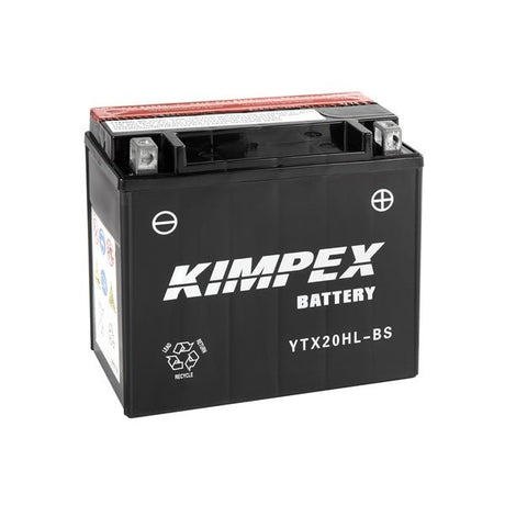 KIMPEX BATTERY MAINTENANCE FREE AGM HIGH PERFORMANCE (HTX20HL - BS) - DRIVEN Canada's Powersports 779420738830HTX20HL - BS