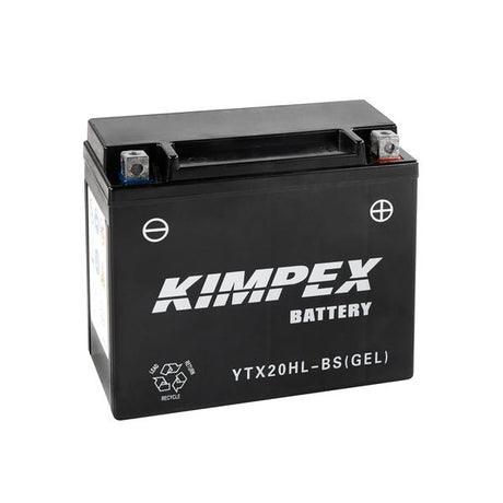KIMPEX BATTERY MAINTENANCE FREE AGM HIGH PERFORMANCE (HTX20H(L)BS(GEL)) - DRIVEN Canada's Powersports 779422610844HTX20H(L) - BS(GEL)