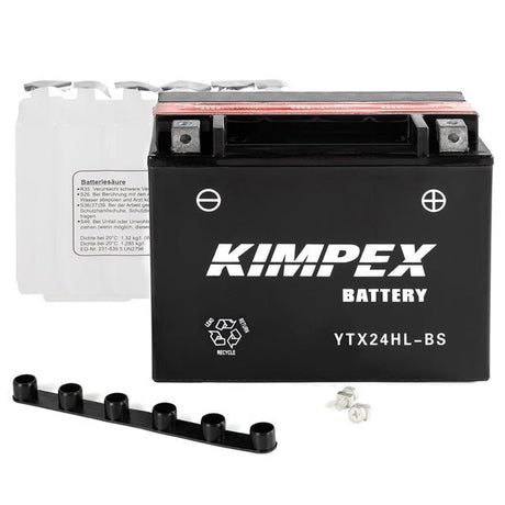 KIMPEX BATTERY MAINTENANCE FREE AGM HIGH PERFORMANCE (HTX24HL - BS) - DRIVEN Canada's Powersports 779420738854HTX24HL - BS