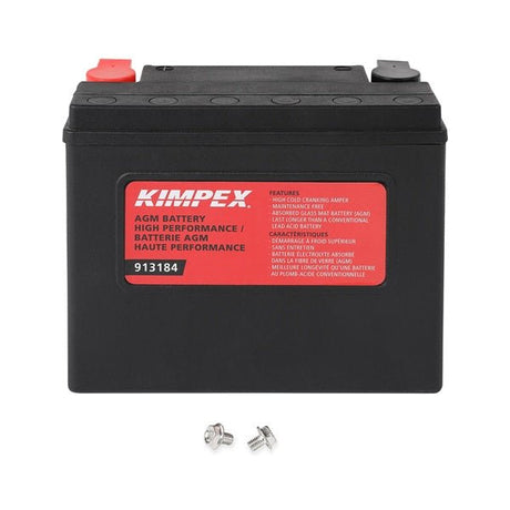 KIMPEX BATTERY MAINTENANCE FREE AGM HIGH PERFORMANCE (HVT24HL) - DRIVEN Canada's Powersports 779421779290HVT24HL