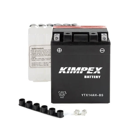 KIMPEX BATTERY MAINTENANCE FREE AGM HIGH PERFORMANCE (YTX14AH - BS) - DRIVEN Canada's Powersports 7492841738793YTX14AH - BS