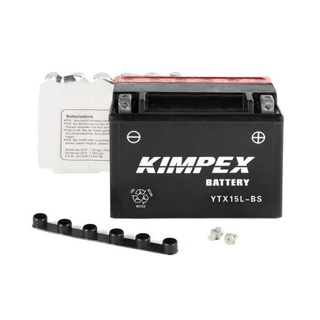 KIMPEX BATTERY MAINTENANCE FREE AGM (HTX15L - BS) - DRIVEN Canada's Powersports 779420577927HTX15L - BS