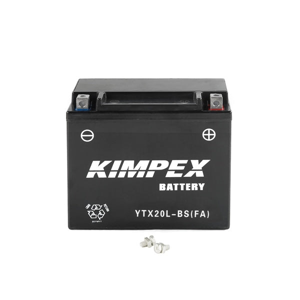 KIMPEX BATTERY MAINTENANCE FREE AGM (HTX20(L)BS(FA)) - DRIVEN Canada's Powersports 779422676895HTX20(L) - BS(FA)